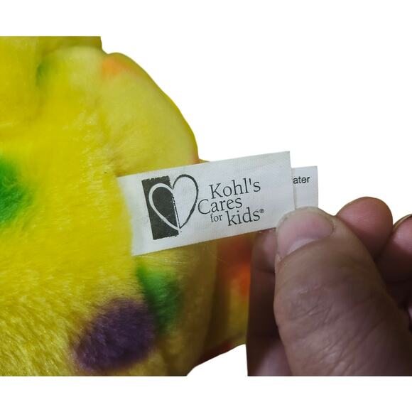 Dr. Seuss Put Me In The Zoo Yellow Polka Dot Spotted 15" Kohl's Cares Plush Dog - Picture 8 of 9